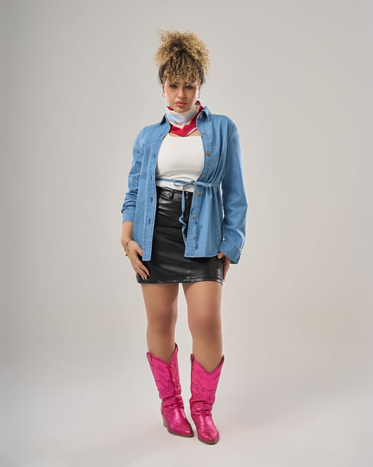 Denim Blouse long sleeves