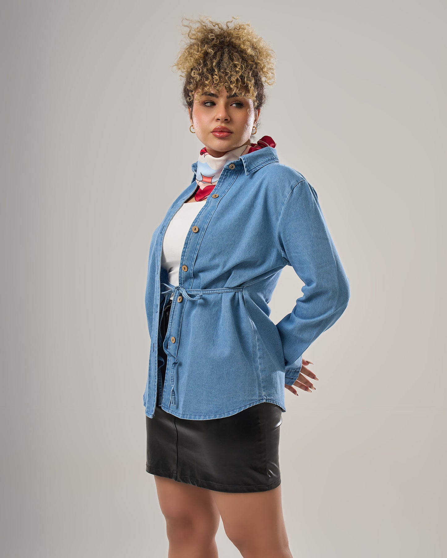 Denim Blouse long sleeves