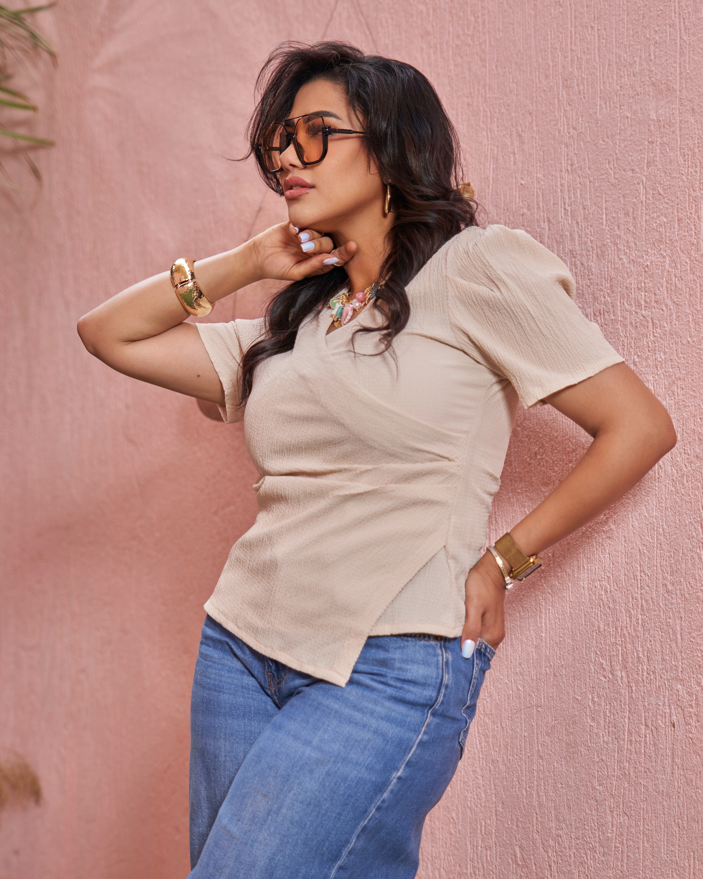 Beige Blouse