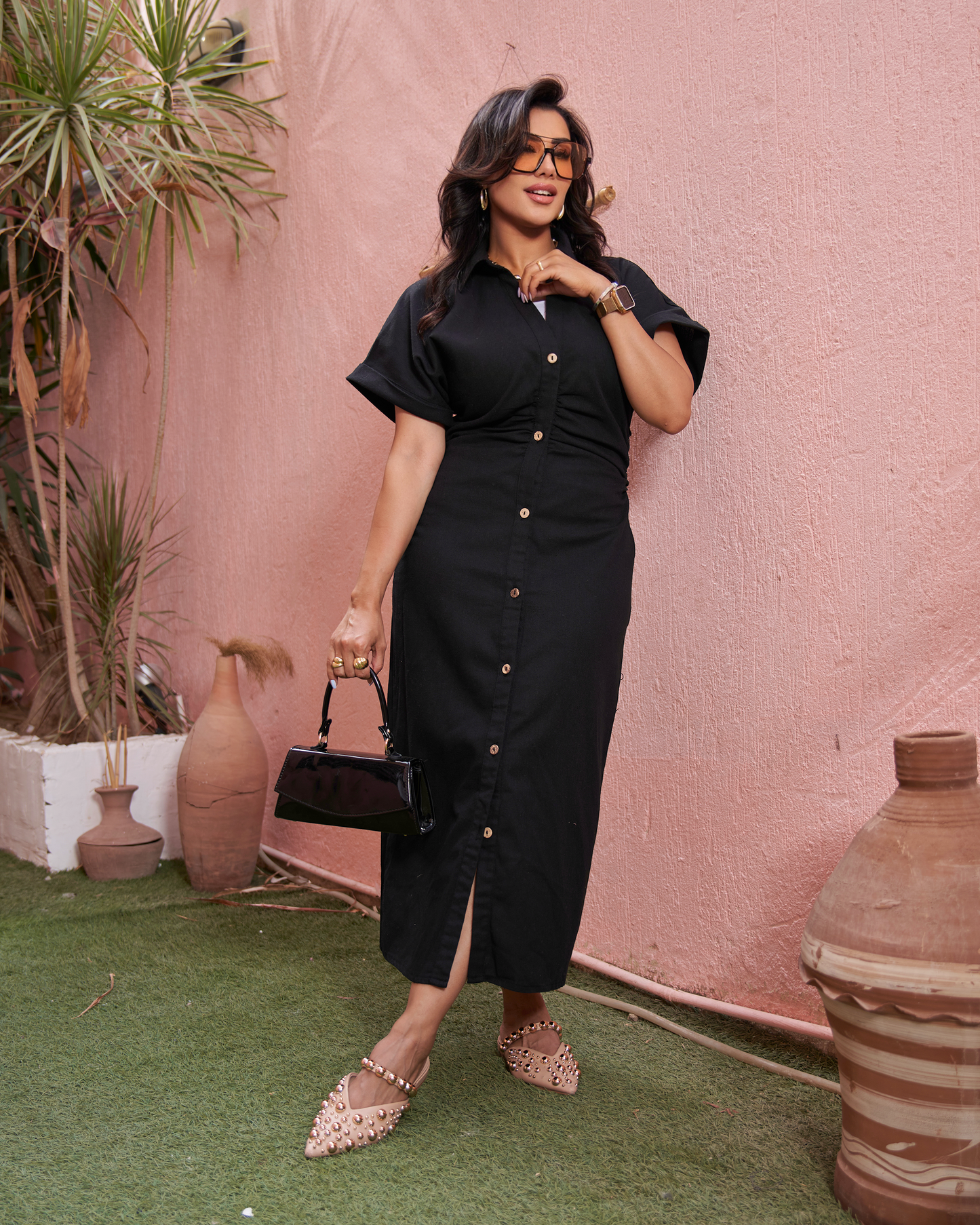 Black Linen dress