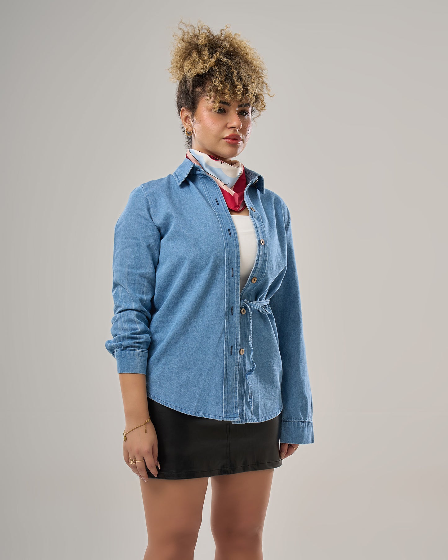 Denim Blouse long sleeves