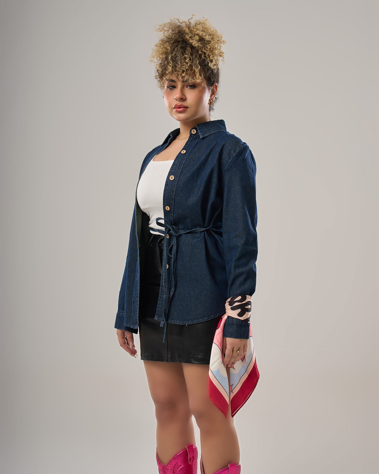 Denim Blouse long sleeves