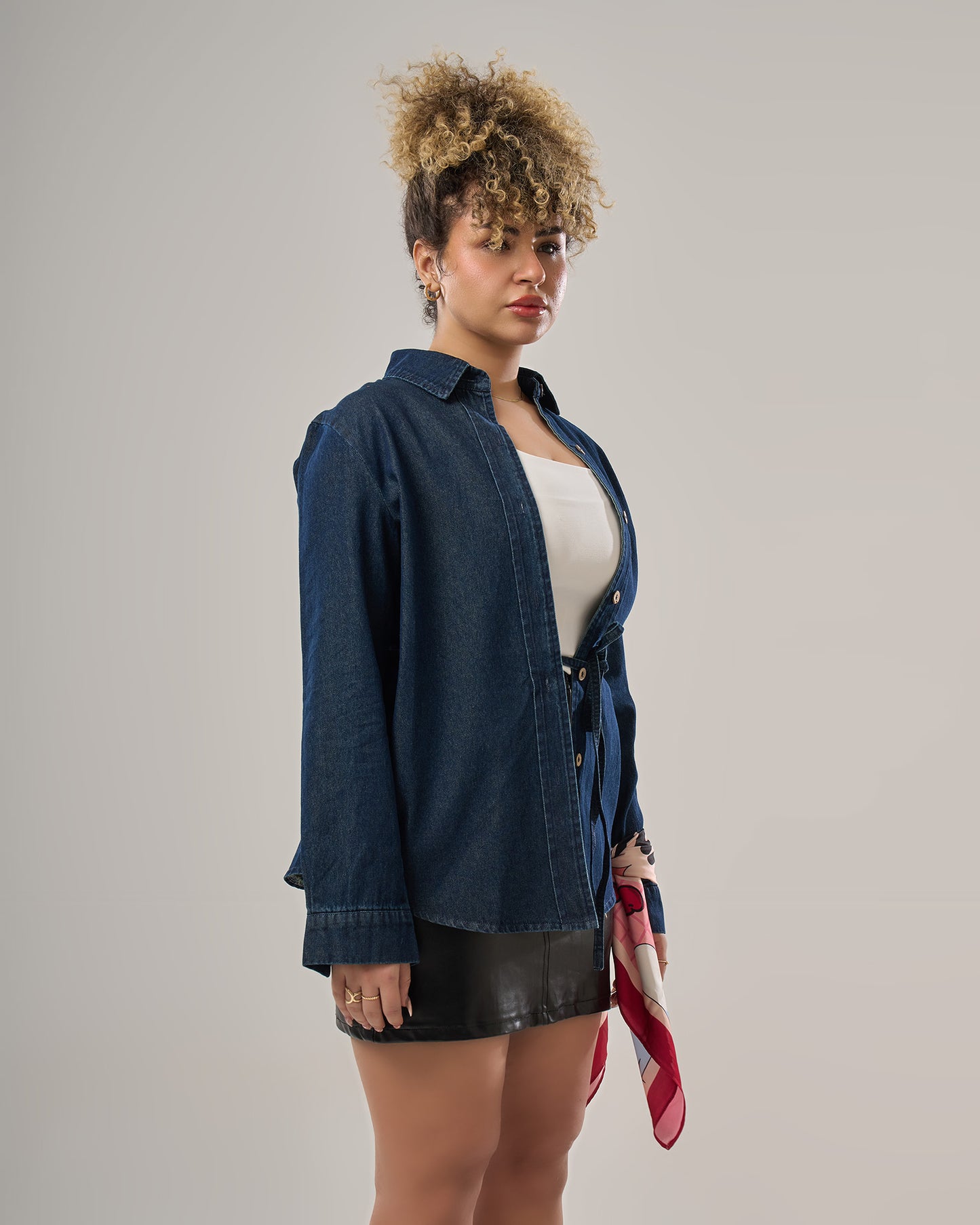 Denim Blouse long sleeves