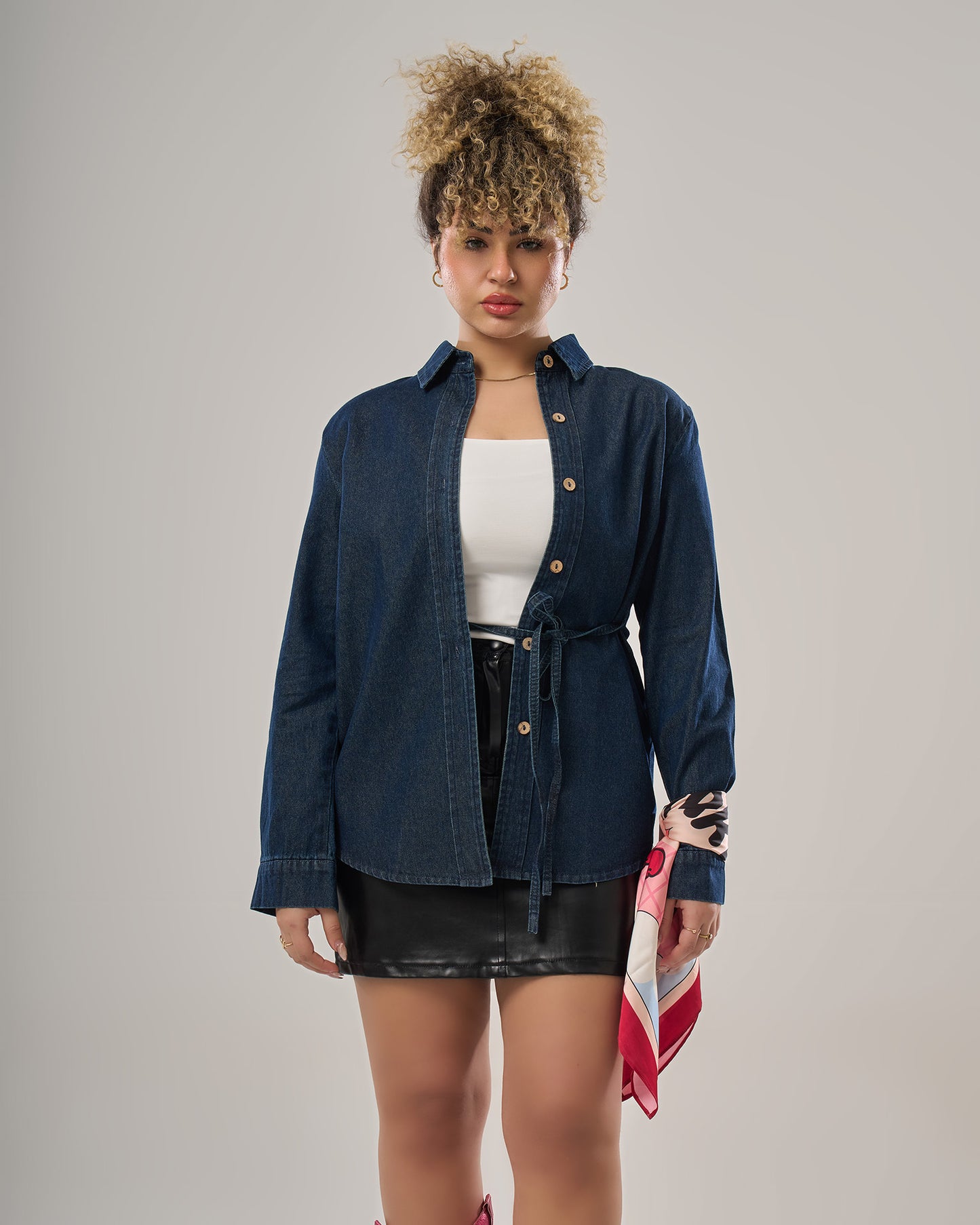 Denim Blouse long sleeves