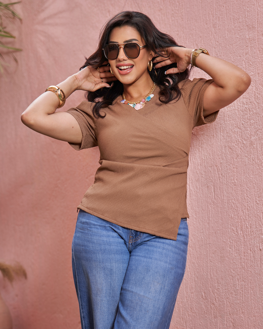 Brown Blouse